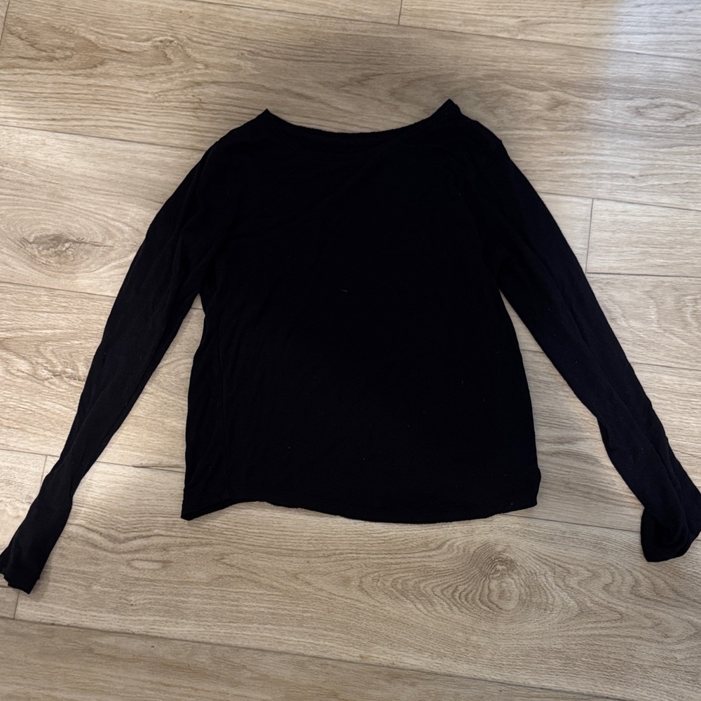 Aeropostale Black Long Sleeve Women's Top